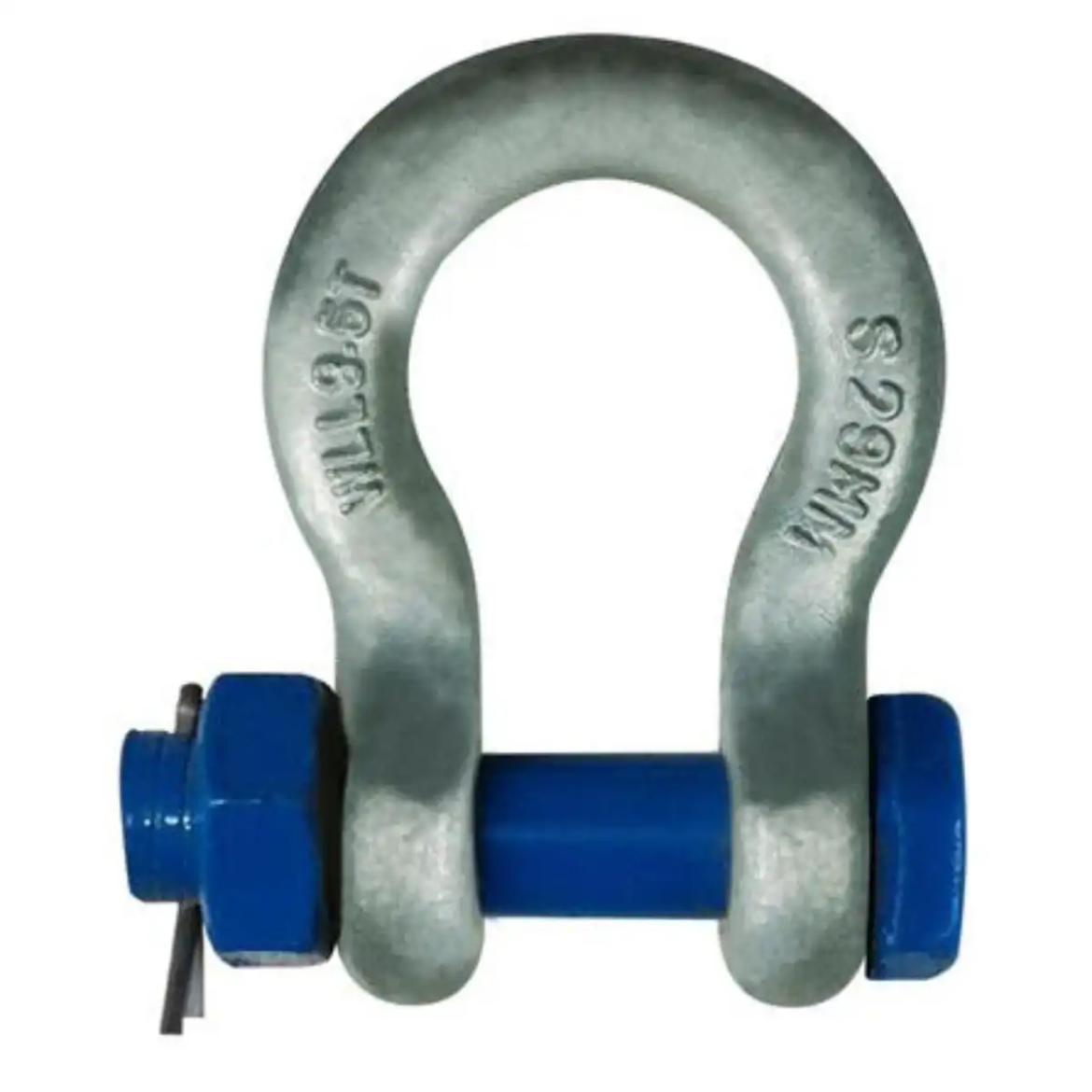 Picture of Shackle, Bow, Grade 'S', Safety Bolt Galvanised 11mm/1.5T