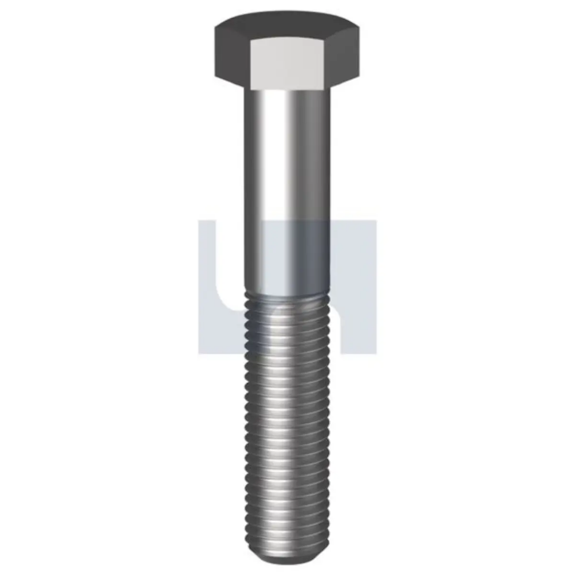 Picture of Bolt, UNF, 9/16" x 2 1/2", Hex Head, Grade 8, Zinc Plated