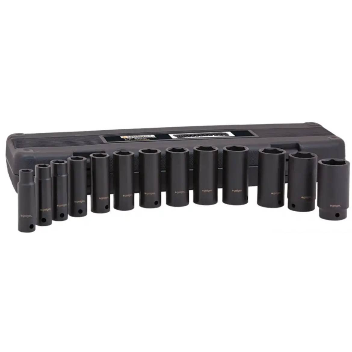 Picture of Socket Set, 1/2" Drive, Metric Deep Impact, 13 Pce, Geiger