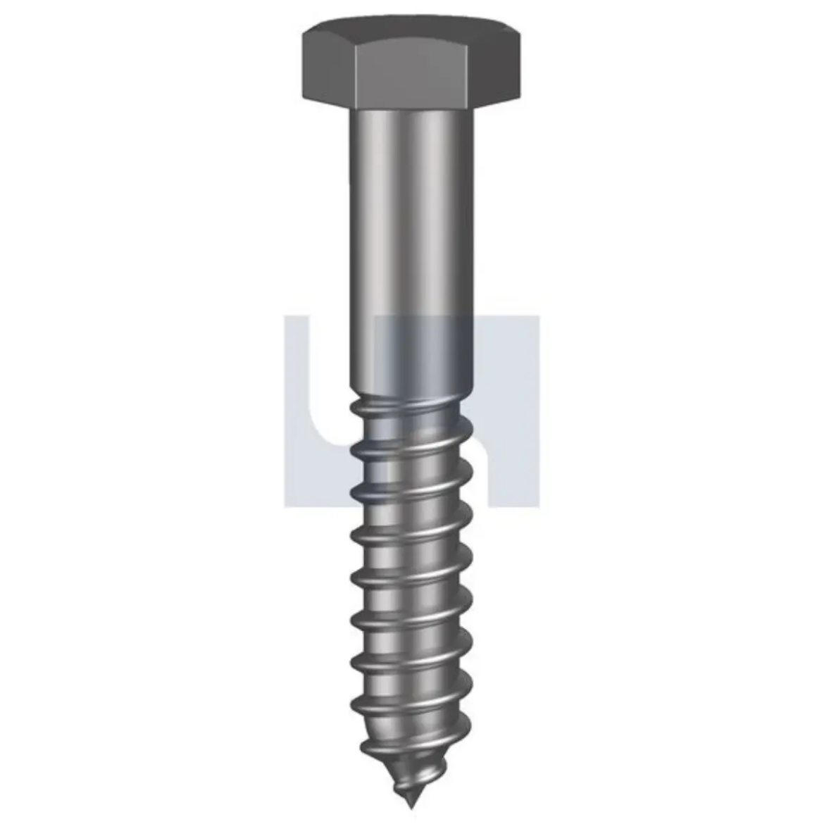 Picture of Coach Screw, Metric, 10 x 40mm, Hex Head, Class 4.6, HDG
