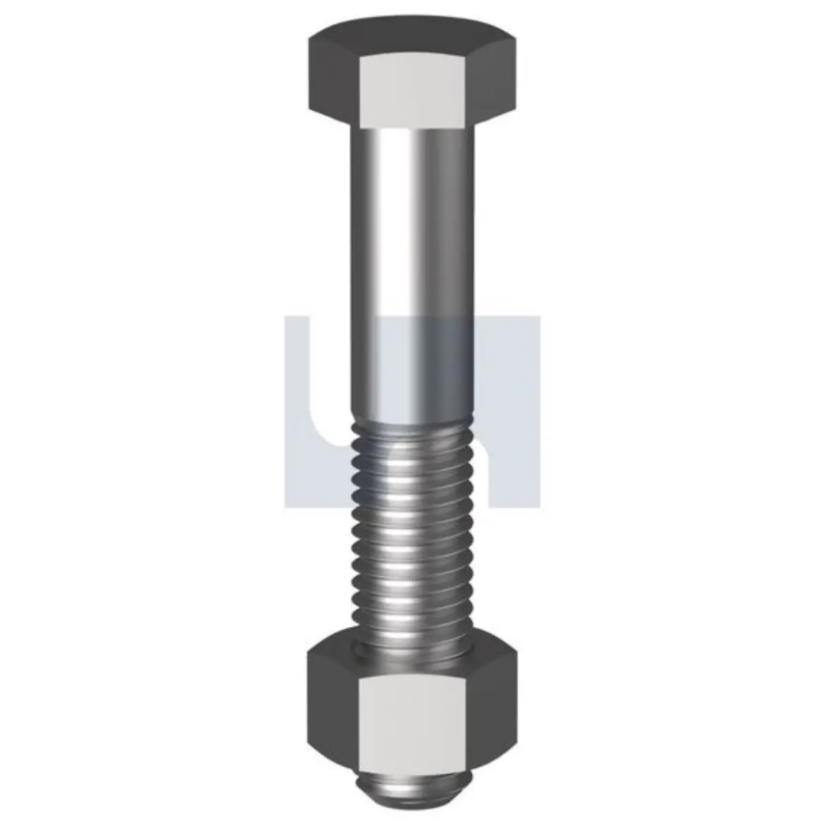 Picture of Bolt & Nut, BSW, 1/2" x 2", Hex Head, Mild Steel, HDG