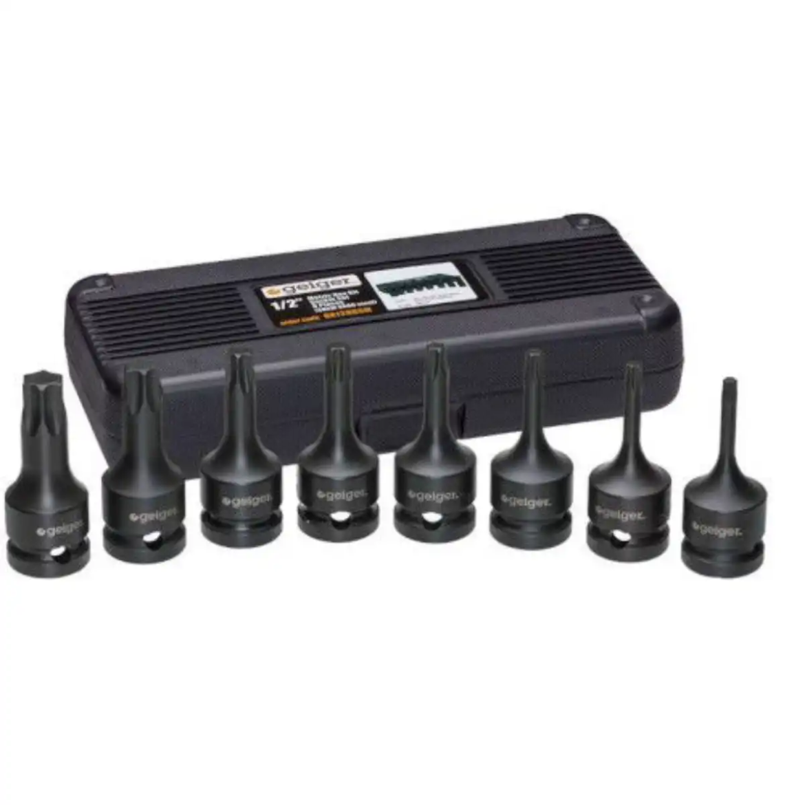 Picture of Socket Set, 1/2" Drive, Torx, Impact, 8 Pce, Geiger