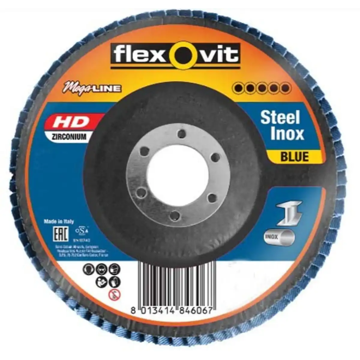 Picture of Flap Disc, 100x16mm Z60 Flexovit - MEGA-LINE BLUE HD R860 (BLUE)