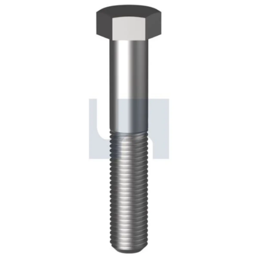 Picture of Bolt, UNF, 3/8" x 4",  Hex Head, Grade 8, Zinc Plated