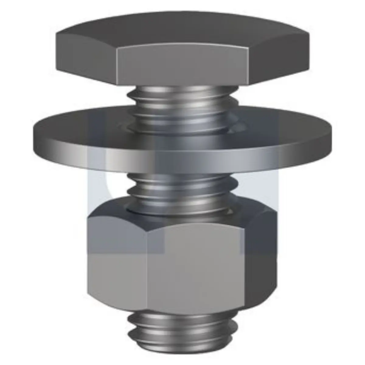 Picture of Fascia Bolt & Nut Kit, 12 x 30mm, Class 4.6, HDG (Fascia Purlin Bolt)