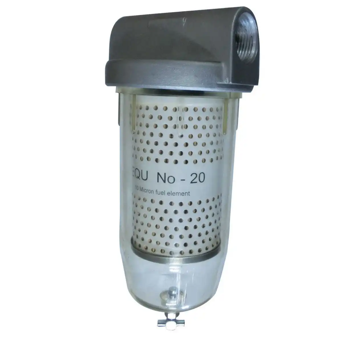 Picture of Fuel Filter Assembly, Clear Bowl, Filter Head 1"BSP, Petrol & Diesel, (suits FF246, PF10, HA7S, NS20)