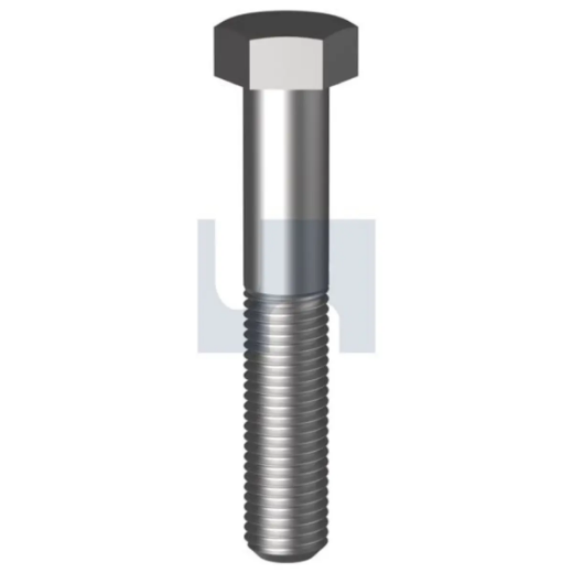 Picture of Bolt, Metric Fine, 12-1.5 x 50mm, Hex Head, Class 8.8, Zinc Plated
