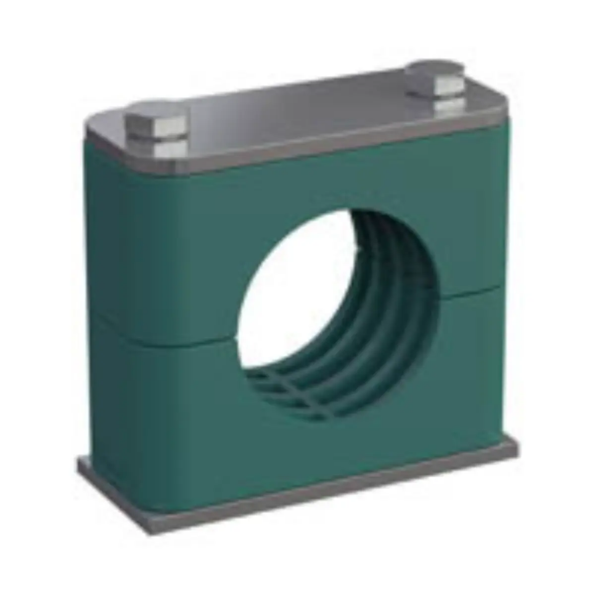 Picture of Pipe Clamp, Single 38mm, Medium Duty, C/W Top Plate & Hex Bolt