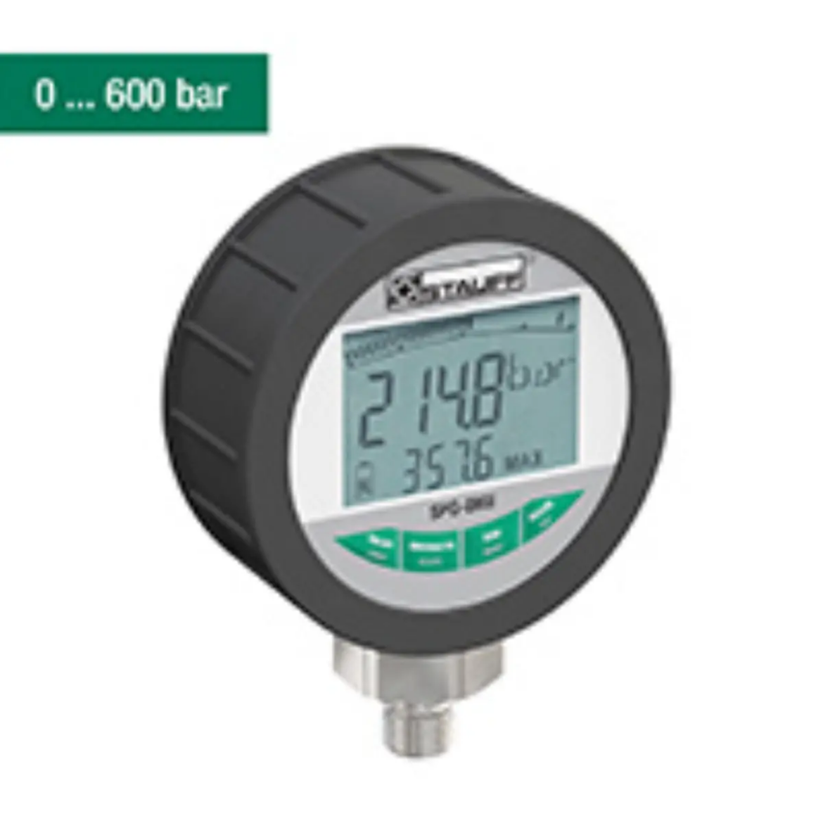 Picture of Pressure Gauge, Digital, Bottom Mount, 0-600Bar, 0-8700psi, 1/4" BSPP