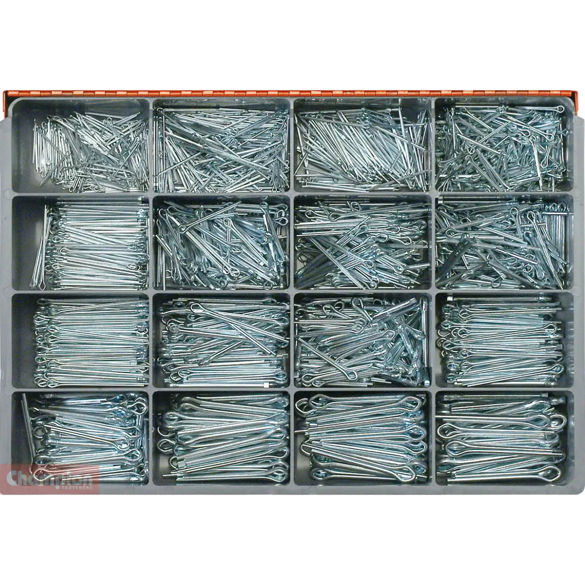 Picture of Master Kit, Split Pins, 16 sizes, 1.6 x 22 to 6.3 x 50, Zinc Plated