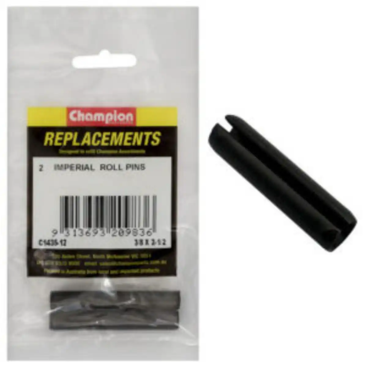 Picture of Roll Pins, 3/8" x 2 1/2", Pkt.2
