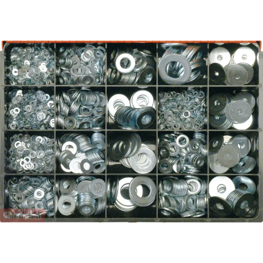 Picture of Master Kit, Flat X Body Washer Zinc Plated Assort