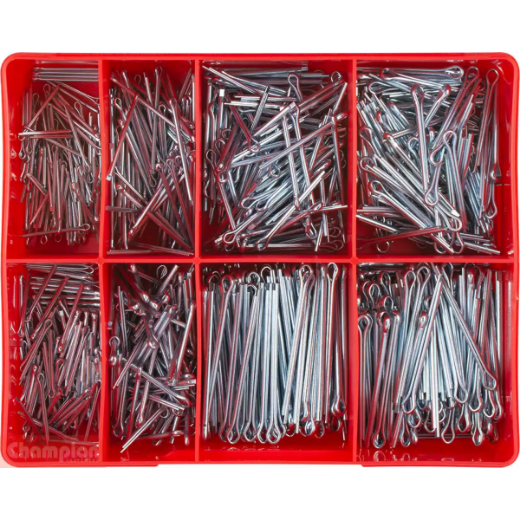 Picture of Grab Kit, Split (Cotter) Pin Assort, 800 Pce, 8 Sizes: 1.6mm to 3.2mm & 7/64″ Dia.