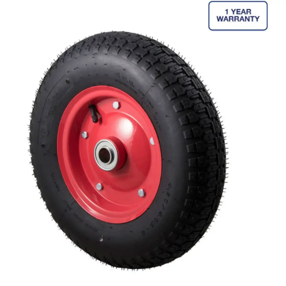 Picture of Wheel, Pneumatic, 400X8, Steel Rim, 1" Bore, 220kg rated