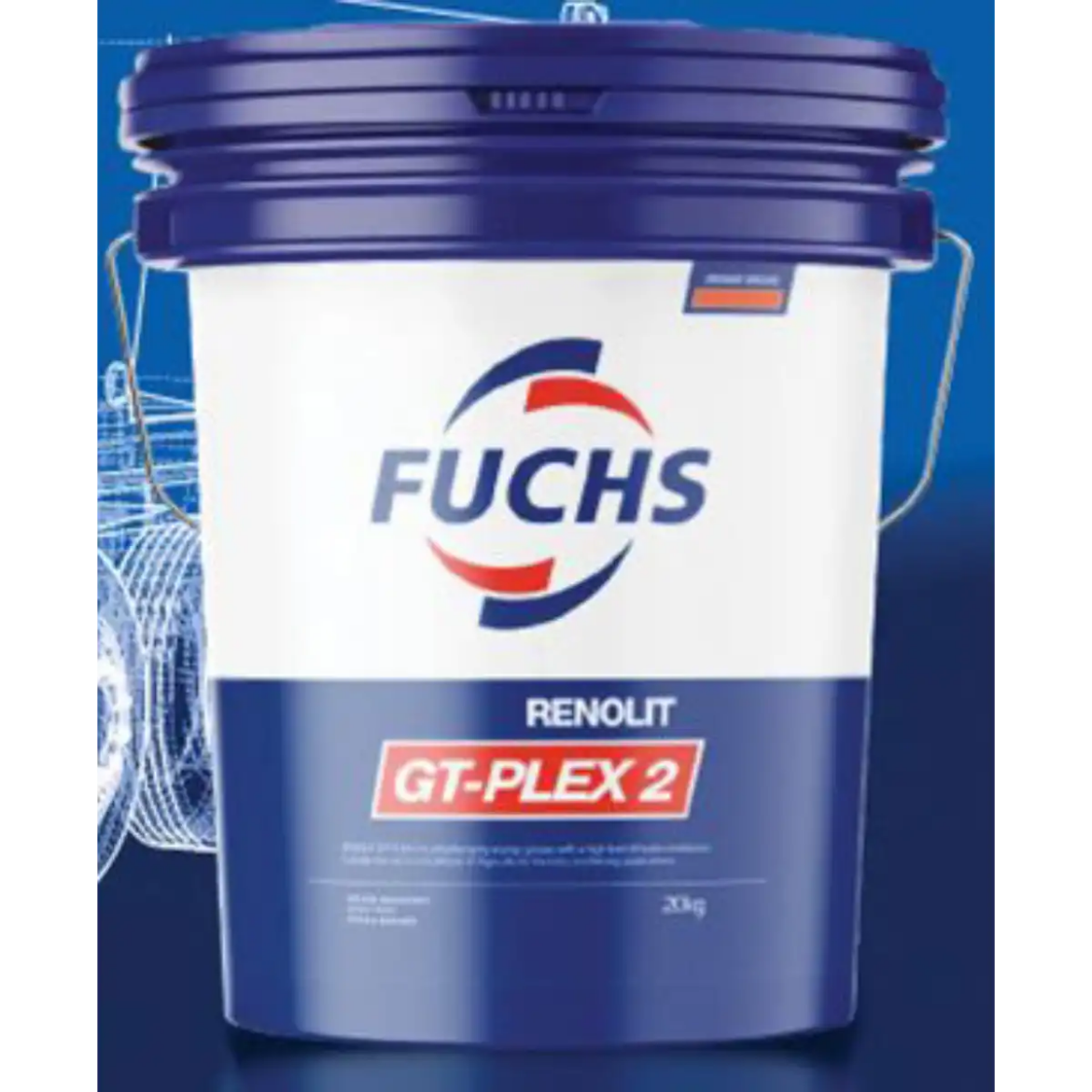 Picture of Grease, Fuchs, Renolit GT-PLEX 2, 20kg, (Tacky high Performance Lithium Complex) (Orange)