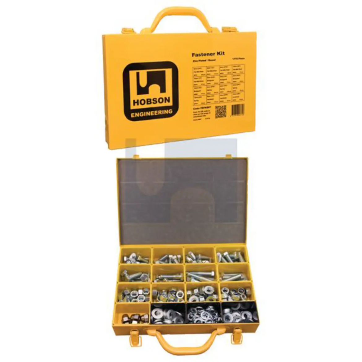 Picture of Kit, Assortment, Bolt Nut Washer (Set Screw), 12mm (25-65mm long) Metric, Class 8.8, Zinc Plated