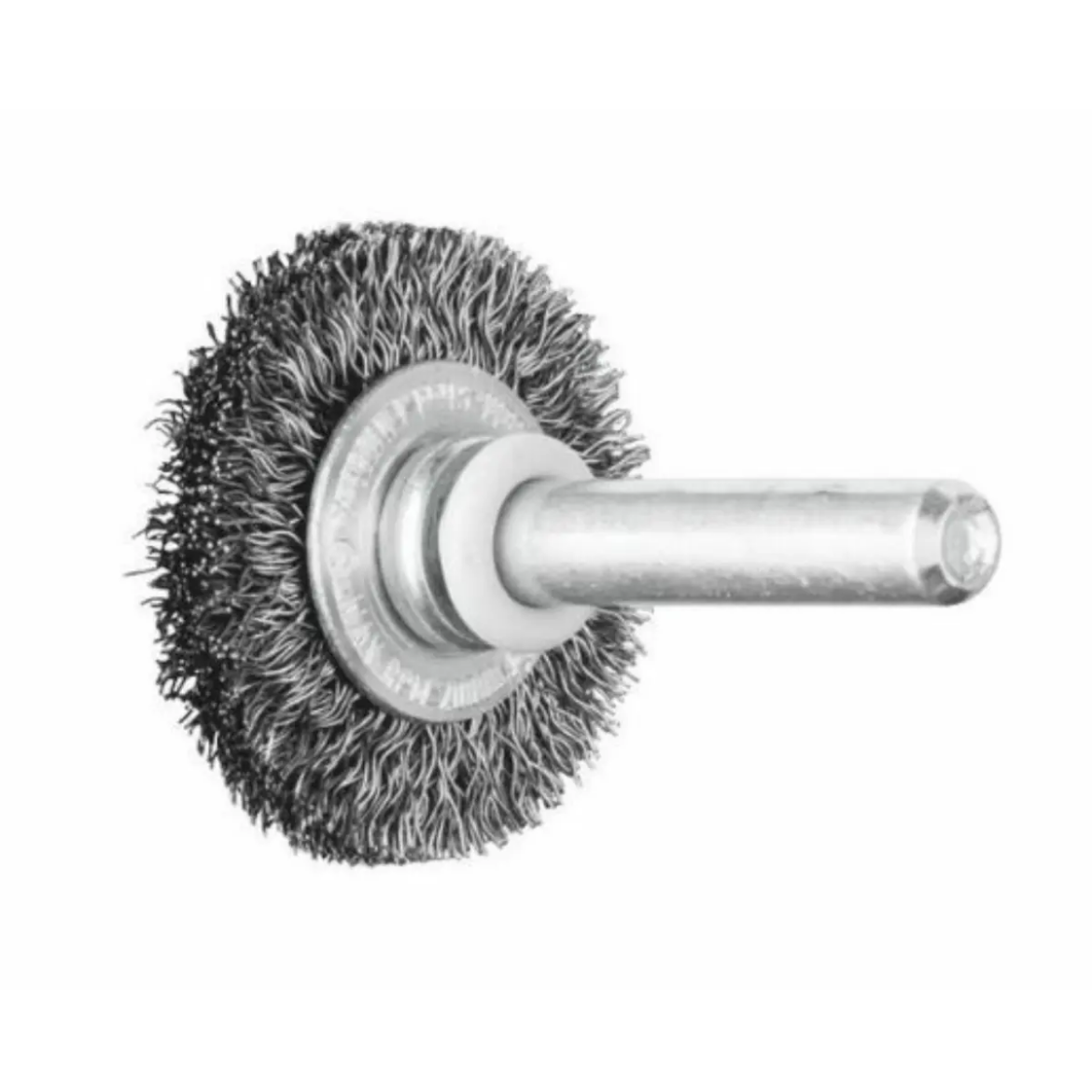 Picture of SHAFT MOUNTED WIRE WHEEL BRUSH - CRIMPED STEEL WIRE - 6MM SHAFT RBU 5015/6 ST 0.20