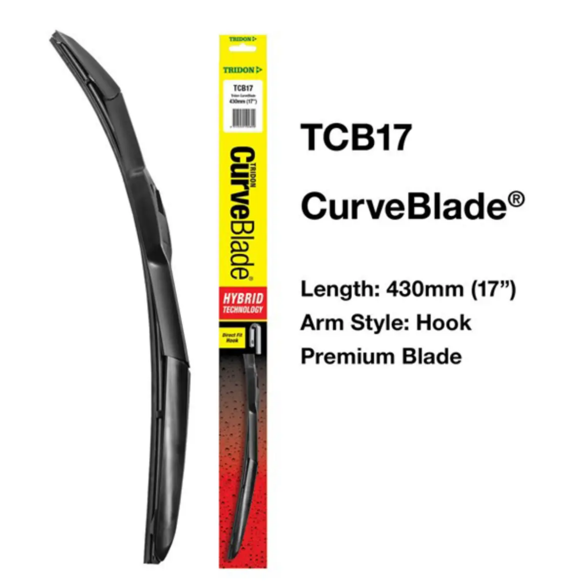 Picture of TRIDON Wiper Blade, Curved, suits Rav4 Passenger, 430mm