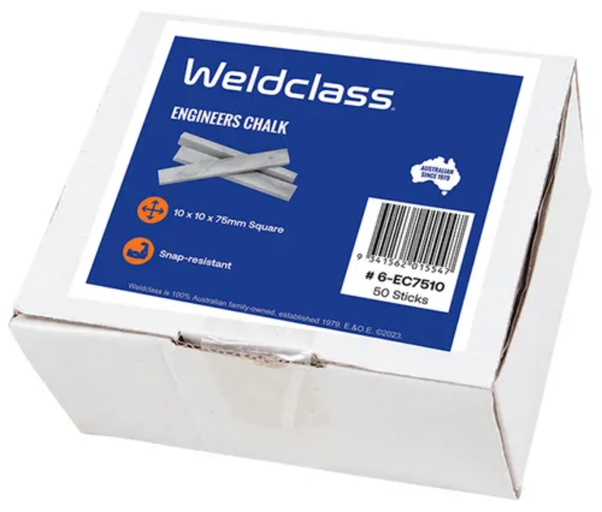 Picture of CHALK 10x10x75MM SQUARE -BOX 50 PCS