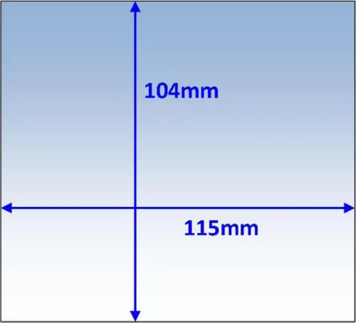 Picture of Lens, Outer, 115x104mm, Promax 180/200/350, Pkt.10