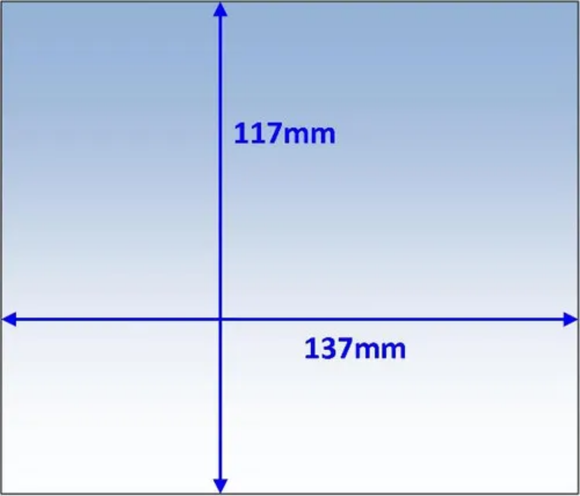 Picture of Lens, Outer, 137x117mm, Promax 500, Pkt.10