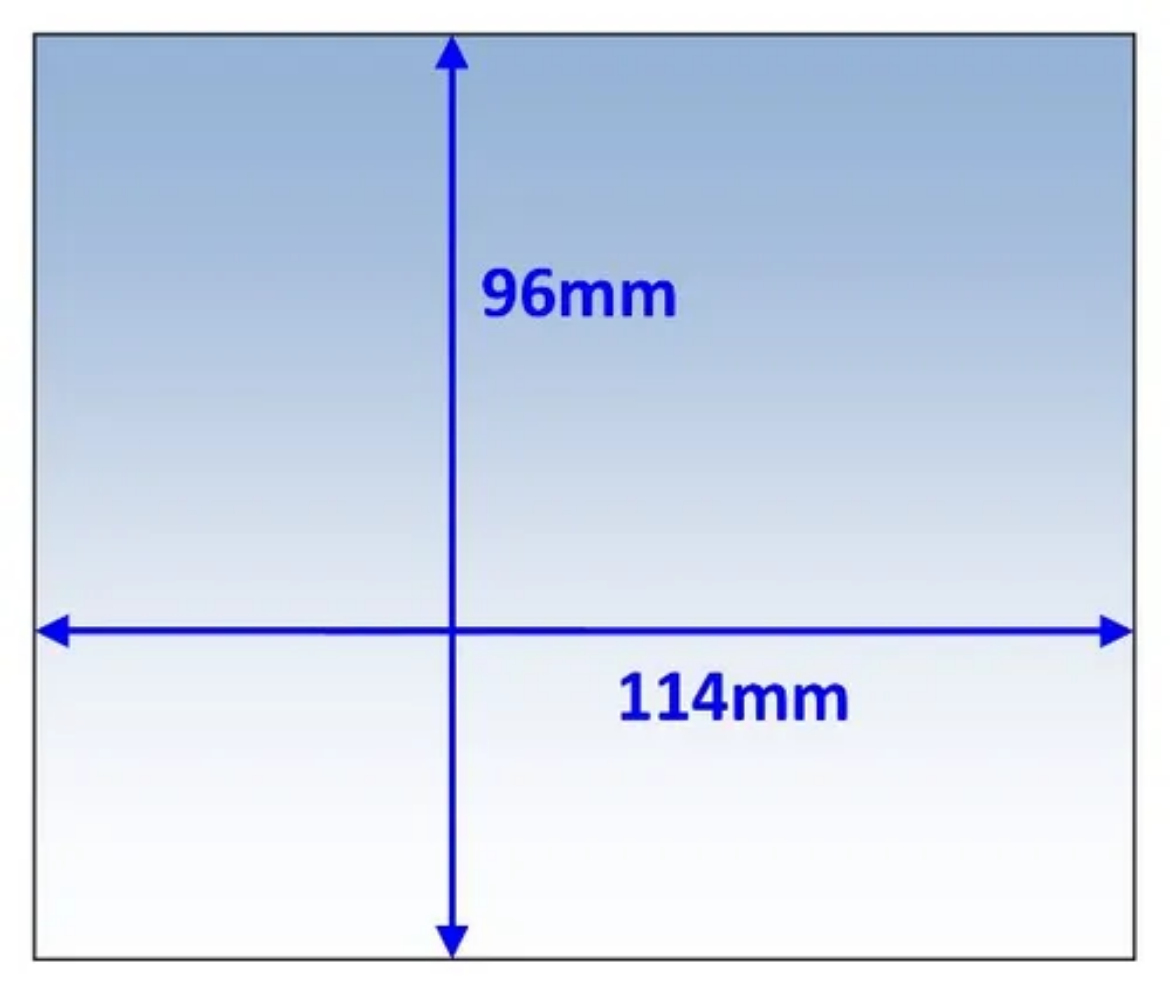 Picture of Lens, Outer, 114x96mm, WIA Blue FX, Pkt.10