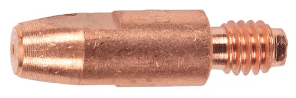 Picture of Contact Tip, Binzel Style SB24/SB25/SB36/DM26, 0.9mm, (M6x8), Alu/Flux Core, Pkt.5