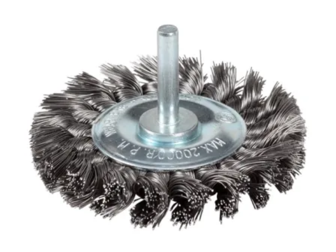 Picture of Wire Wheel, Spindle Mount, 80mm, Twist-Knot Mild Steel