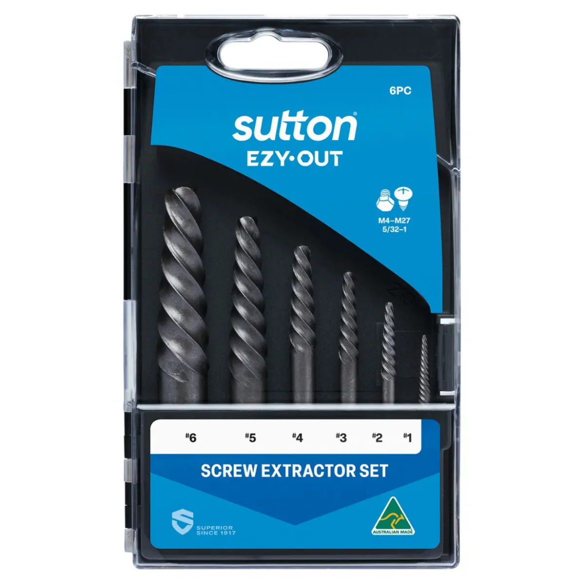 Picture of Screw Extractor Set, 6pce, #1 to #6, Sutton