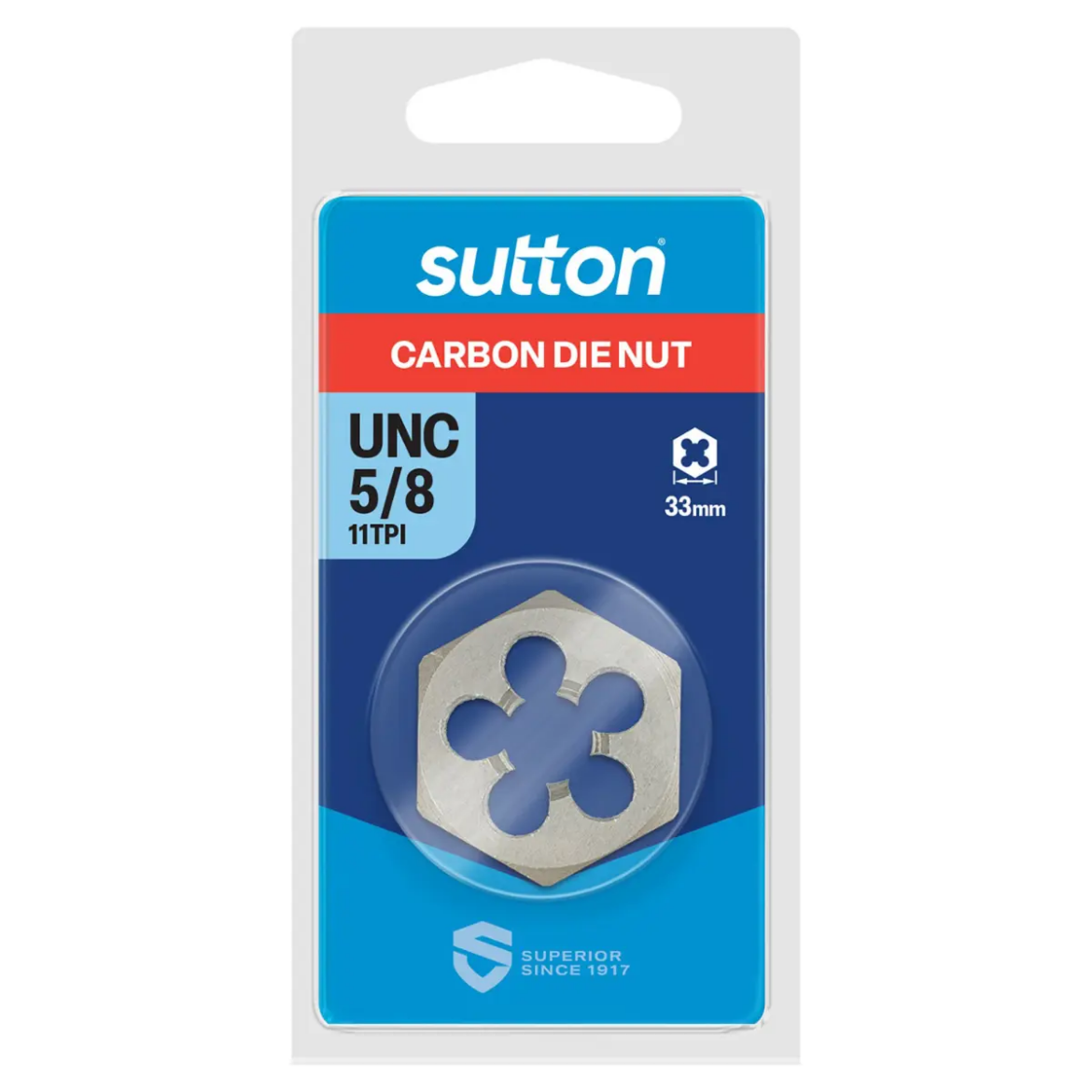 Picture of Die Nut, UNC, 5/8" x 11 TPI, Hex