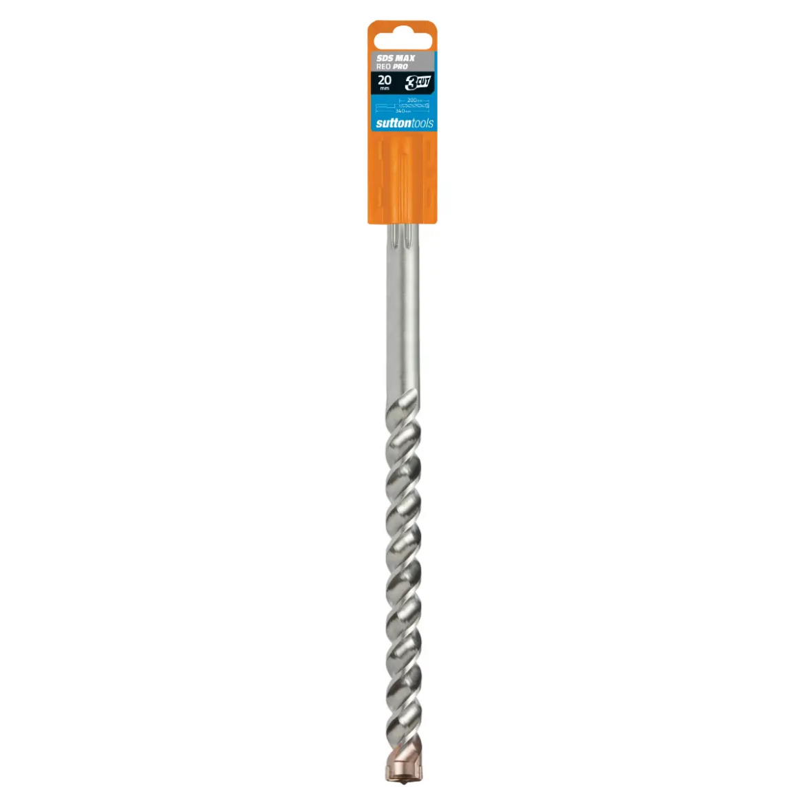Picture of Drill, Masonry, 20mm x 340mm, REO PRO, SDS MAX, 3 x TCT Tips (Grey)