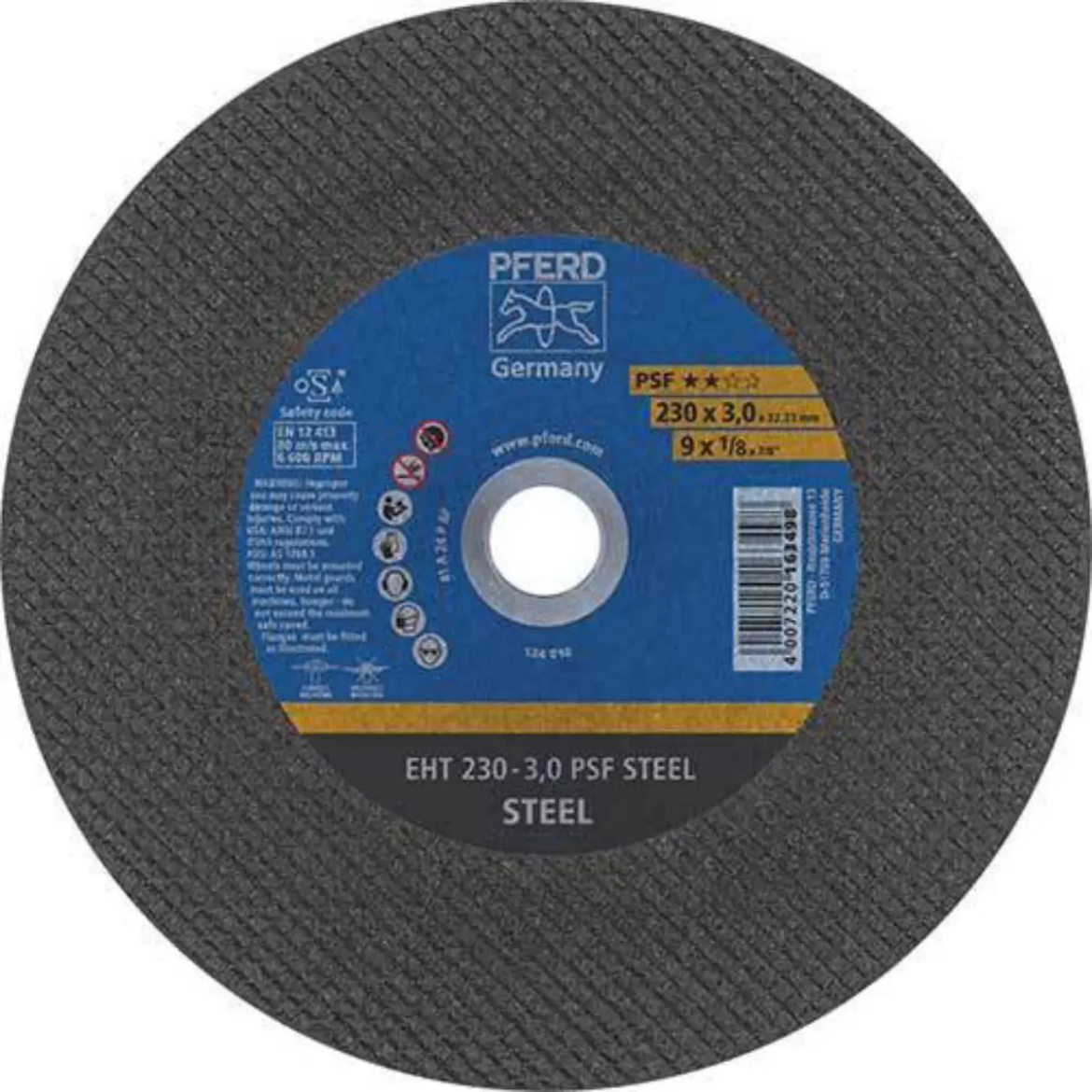 Picture of CUT-OFF WHEEL 9", EHT 230-3,0 PSF STEEL