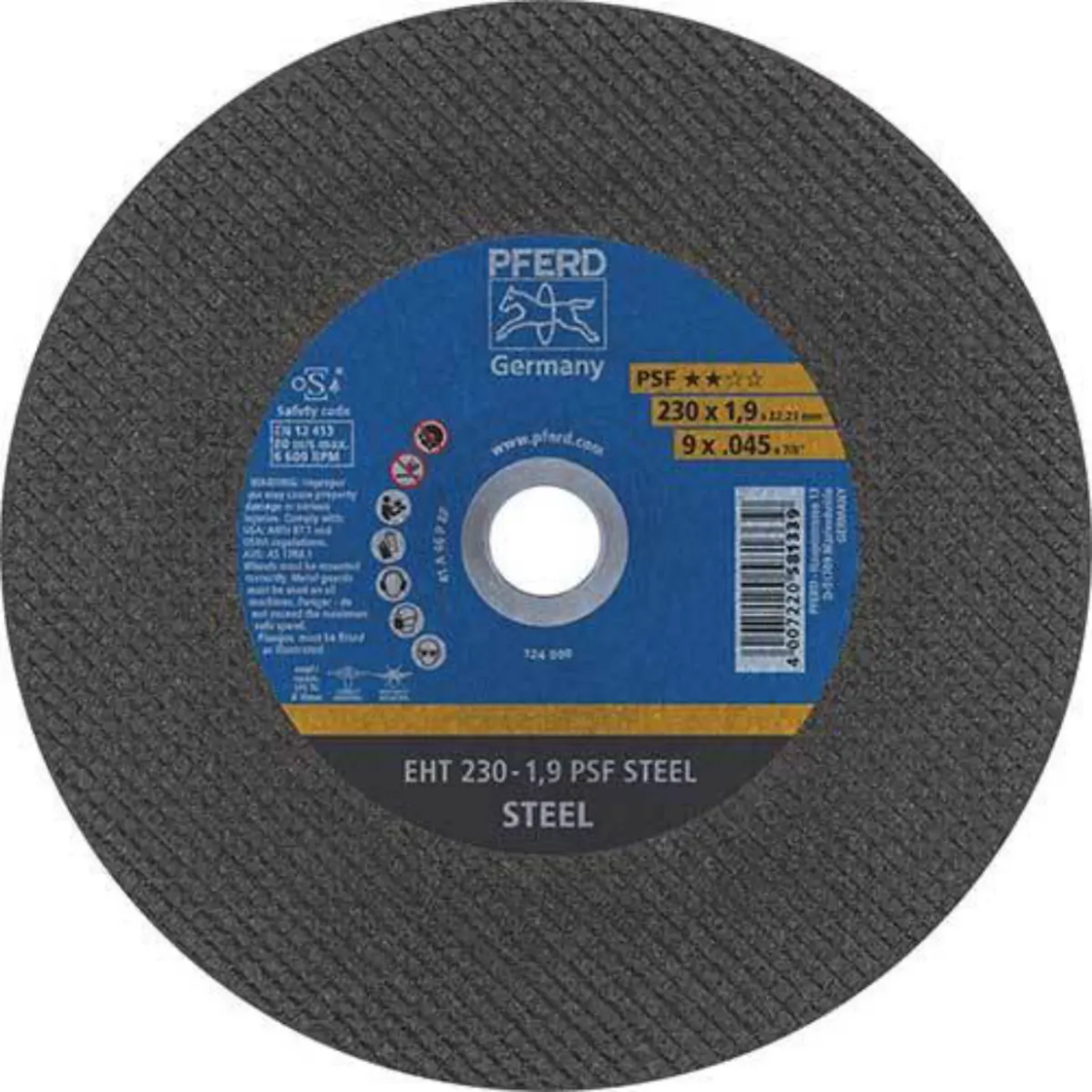 Picture of CUT-OFF WHEEL 9", EHT 230-1,9 PSF STEEL