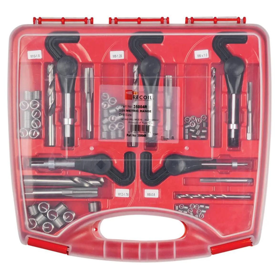 Picture of Recoil Range Kit, Metric, M6, M8 x 1.25, M10 x 1.5, M12 x 1.75, M16 x 2