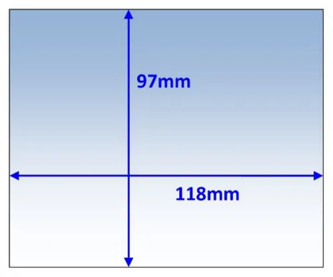 Picture of Lens, Outer, 118x97mm, Unimig Viper (ref UMMBOP), Extra Heat-Resistant, Pkt.10
