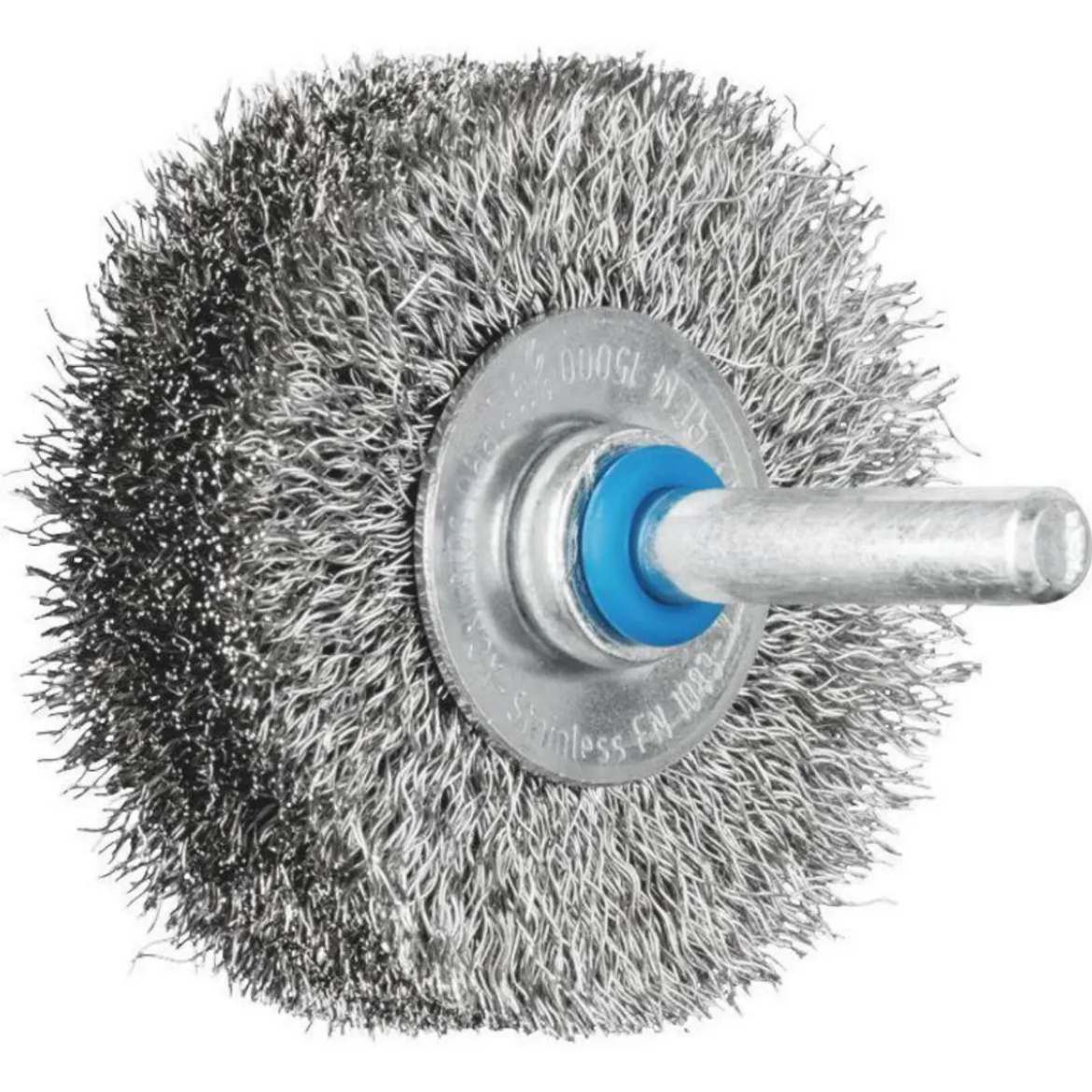 Picture of SHAFT MOUNTED WIRE WHEEL BRUSH - CRIMPED WIRE - 6MM SHAFT RBU 5015/6 INOX 0.20