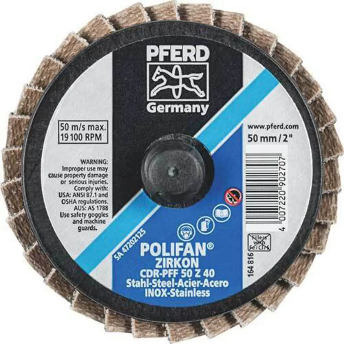 Picture of Mini Flap Disc, Polifan CDR-PFF 50mm Z40
