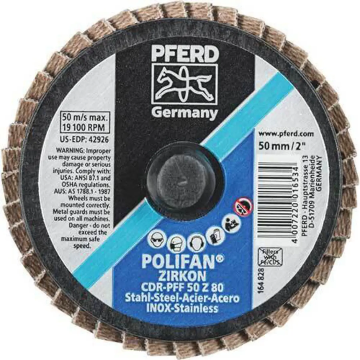 Picture of Mini Flap Disc, Polifan CDR-PFF 50mm Z80