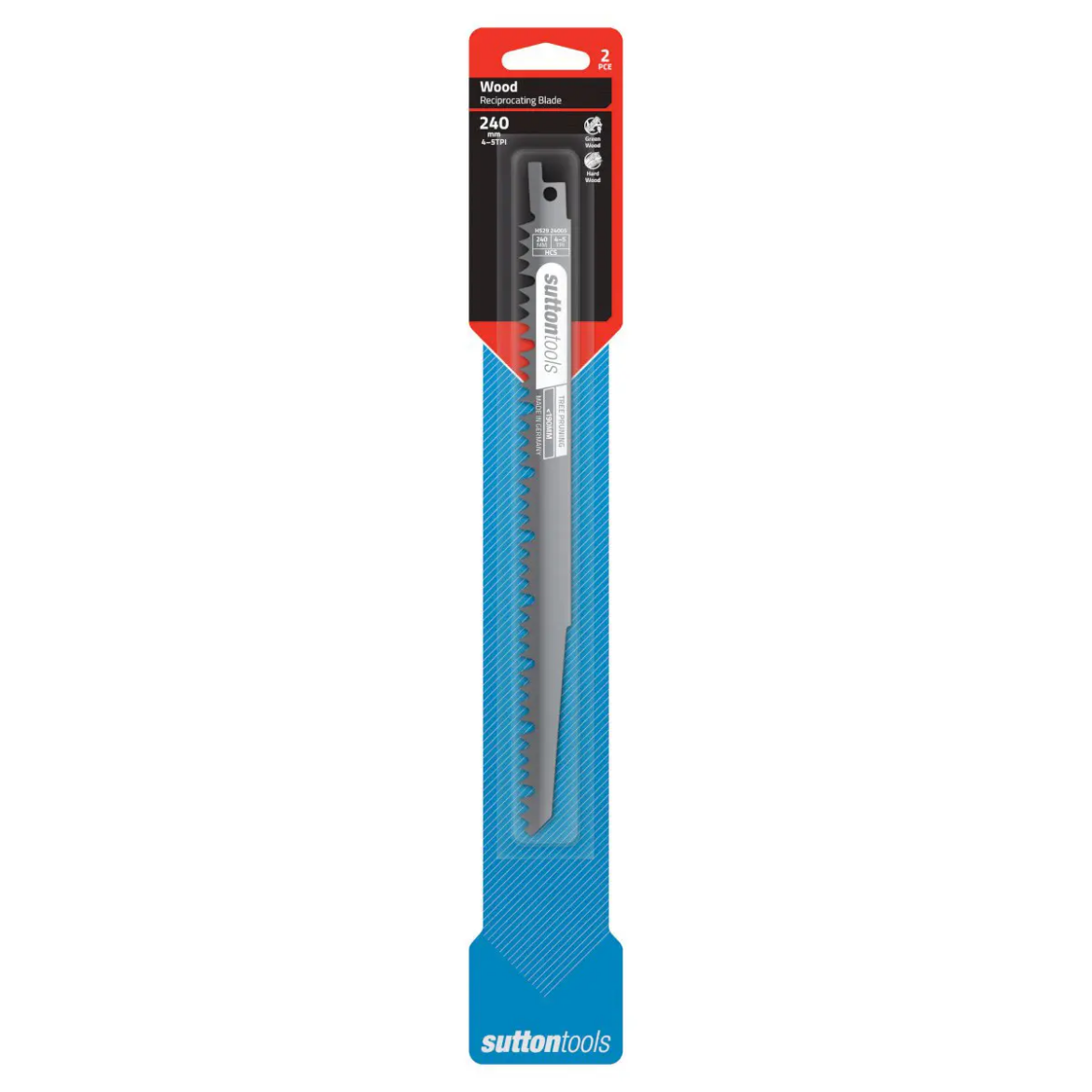 Picture of Blade, Reciprocating, Tree Pruning, Green Wood, 4-5 TPI, 240mm, Pkt.2