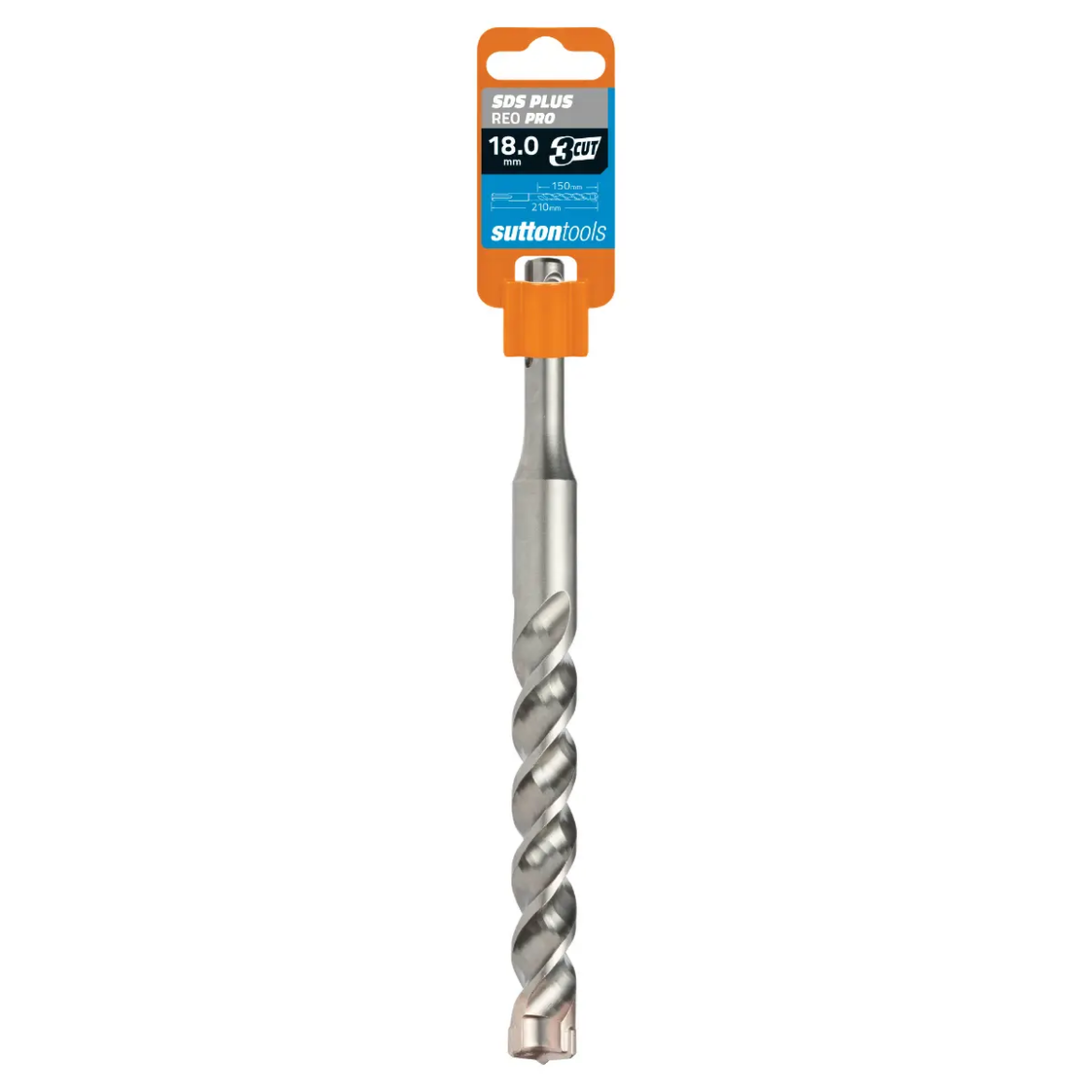 Picture of Drill, Masonry, 18mm x 210mm, REO PRO, SDS+, 3 x TCT Tips (Grey)