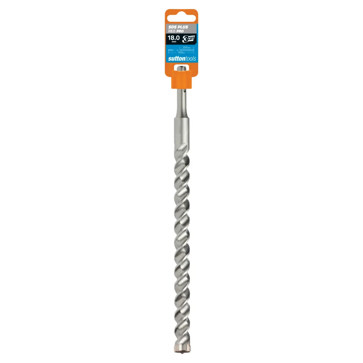 Picture of Drill, Masonry, 18mm x 310mm, REO PRO, SDS+, 3 x TCT Tips (Grey)