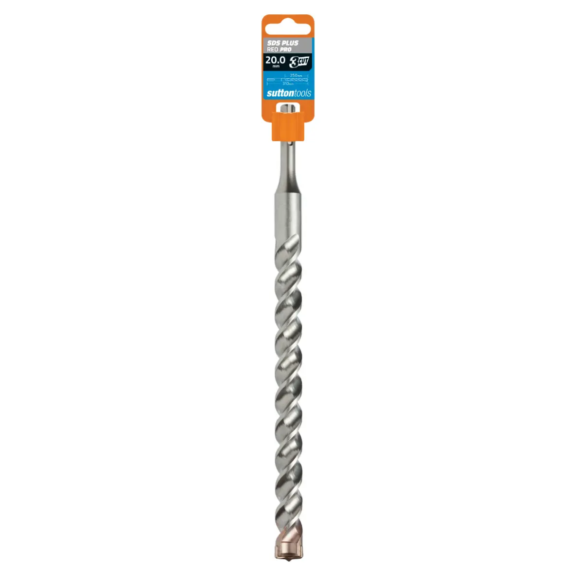 Picture of Drill, Masonry, 20mm x 310mm, REO PRO, SDS+, 3 x TCT Tips (Grey)
