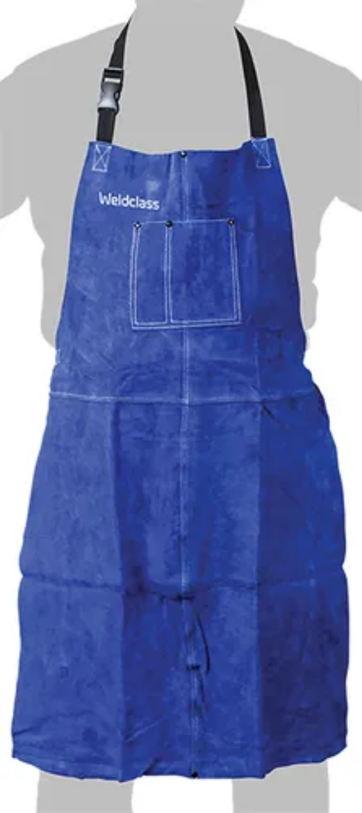 Picture of Leather Apron, Promax Blue, 900mm x 600mm, Weldclass