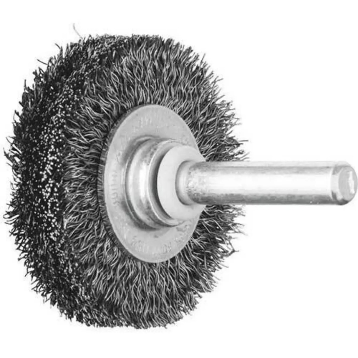 Picture of SHAFT MOUNTED WIRE WHEEL BRUSH - CRIMPED STEEL WIRE-  6MM SHAFT RBU 2004/6 ST 0,20