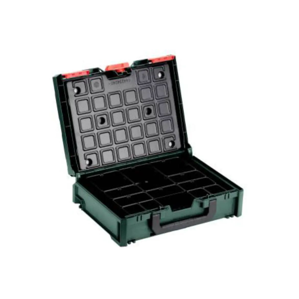Picture of metaBOX 118 Organiser, Set consisting of 4 of each insertion boxes 1x1 H63 (52 mm x 52 mm x 63 mm); 5x insertion boxes 1x2 H63 (104 mm x 52
mm x 63 mm); 2x insertion boxes 2x2 H63 (104 mm x 104 mm x 63 mm); 1x insertion boxes 2x3 H63 (157 mm x 104 mm x
63 mm)