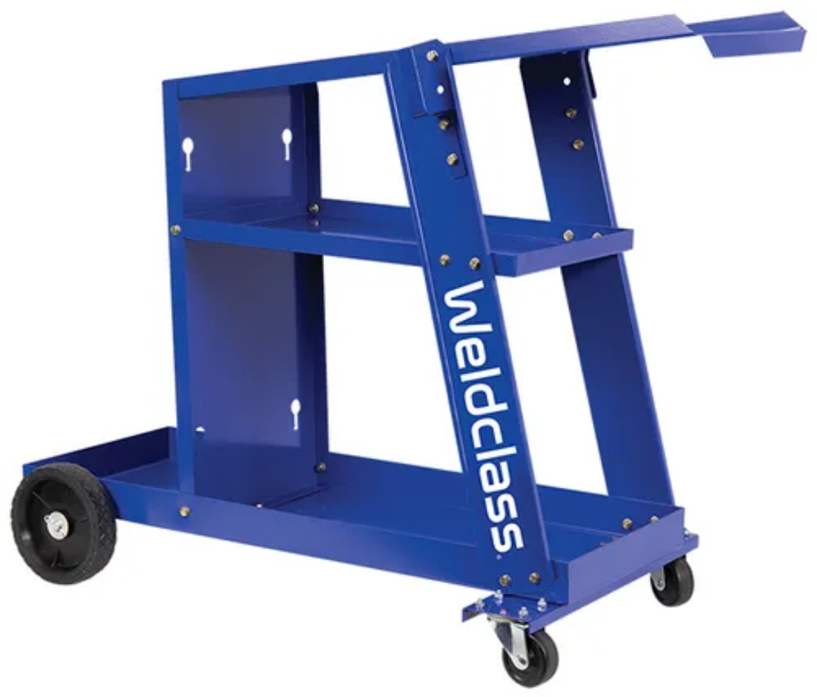 Picture of Welding Trolley, PROMAX T100 WELDCLASS, Top Tray 700mmL x 275mmW, suit Most Portable MIG Welders up to 250A
*Standard warranty 3 months, with extended 7 year warranty available if registered online after purchase*
