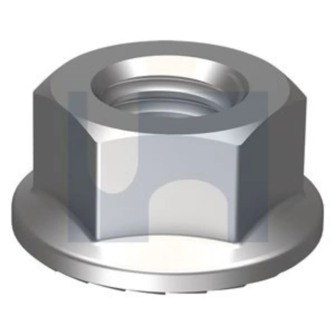 Picture of Nut, Metric Flanged Serrated, M5, Stainless 316