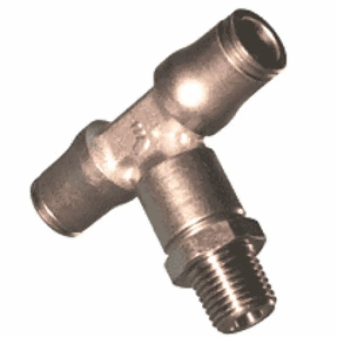 Picture of Male Branch Tee, NP Push Fit, 6mm x 1/8" BSP, Swivel