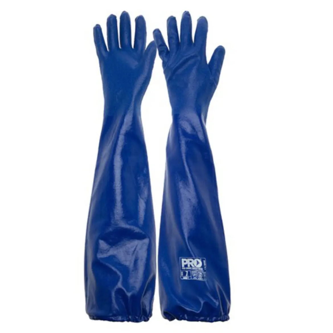 Picture of Blue Nitrile Extended Length Chemical Glove 11