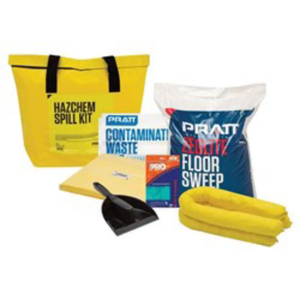 Picture of SPILL KIT ECONOMY 50LTR OIL & FUEL ONLY, Includes the following:
1 X (FSGP5) General Purpose Floor Sweep 15L/5kg
2 X (BW420) White Oil & Fuel Only Boom 1.2m
1 X (DPBS) Dust Pan and Brush Set
10 X (APW300) White Oil & Fuel Only Absorbent Pad 300gsm
2 X (CWB) Contaminated Waste Bag
1 X (RNF15XL) Green Nitrile Gloves XL
1 X (SKIS) Instruction Sheet